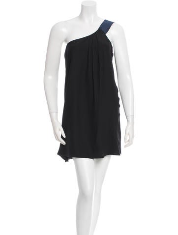 Jenni Kayne Silk One-Shoulder Dress