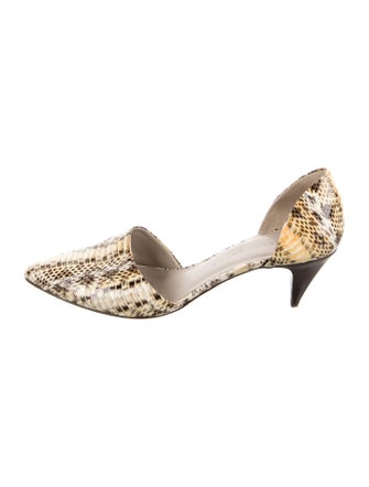 Jenni Kayne Python Animal Print D'Orsay Pumps