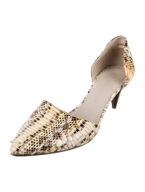 Jenni Kayne Python Animal Print D'Orsay Pumps