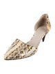 Jenni Kayne Python Animal Print D'Orsay Pumps
