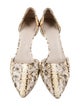 Jenni Kayne Python Animal Print D'Orsay Pumps