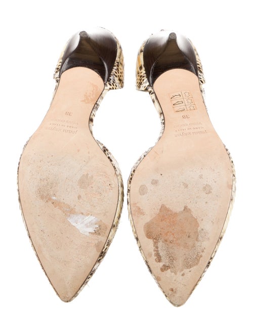 Jenni Kayne Python Animal Print D'Orsay Pumps