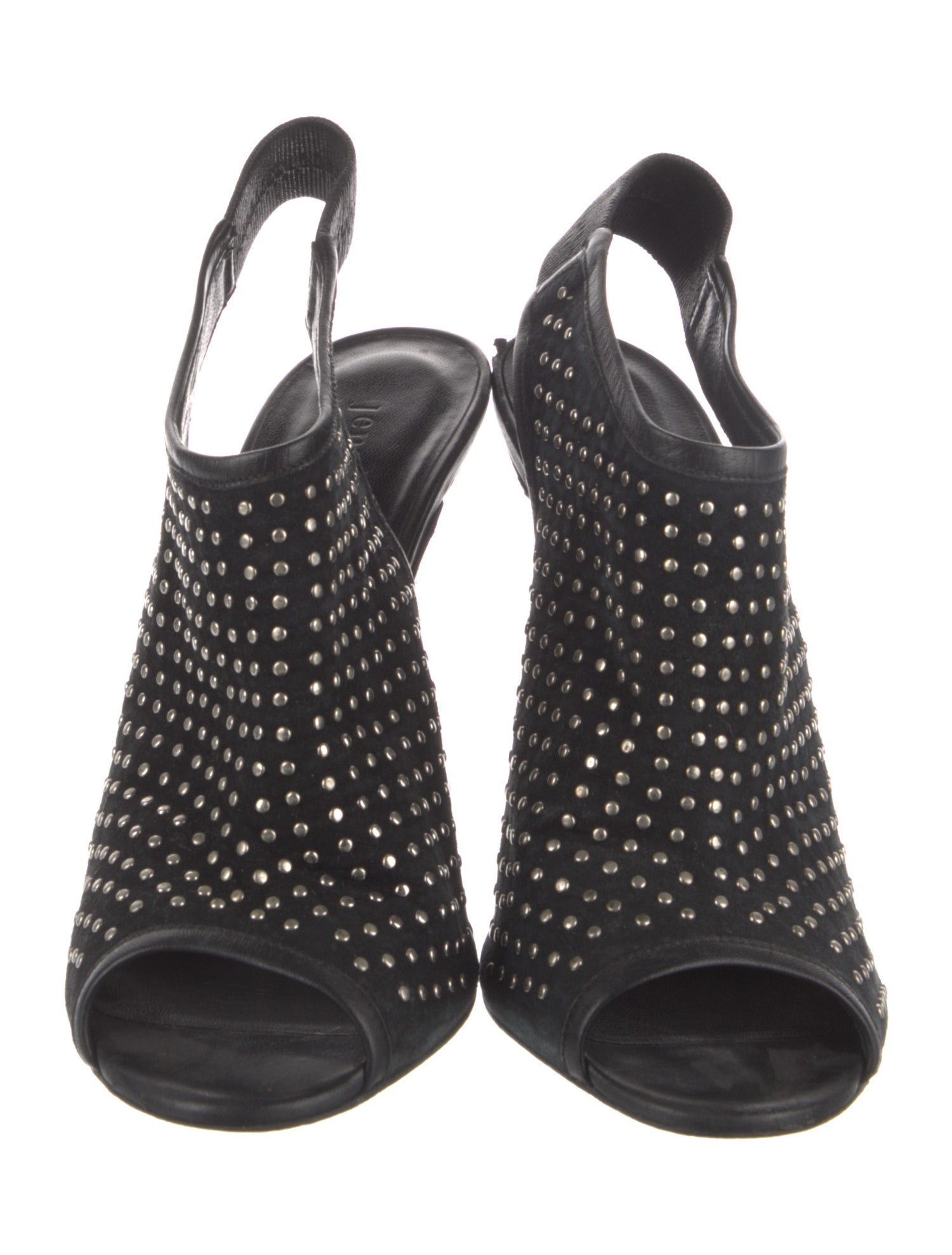 Jenni Kayne Suede Studded Accents Slingback Sandals