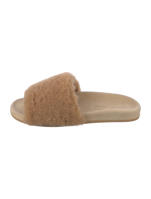 Jenni Kayne Shearling Fur Trim Slides