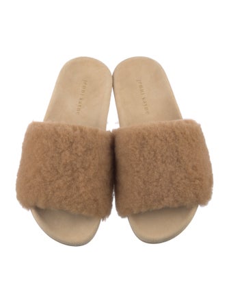 Jenni Kayne Shearling Fur Trim Slides