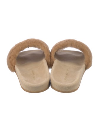 Jenni Kayne Shearling Fur Trim Slides