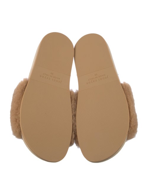 Jenni Kayne Shearling Fur Trim Slides