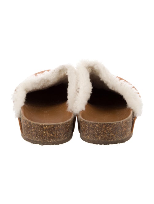 Jenni Kayne Suede Faux Fur Trim Mules