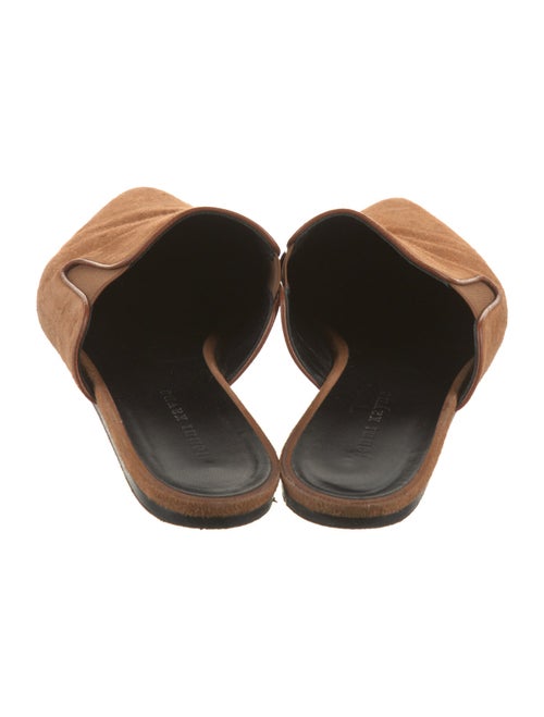 Jenni Kayne Suede Leather Trim Embellishment Mules