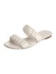 Jenni Kayne Leather Ruffle Embellishment Slides