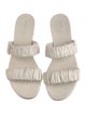 Jenni Kayne Leather Ruffle Embellishment Slides