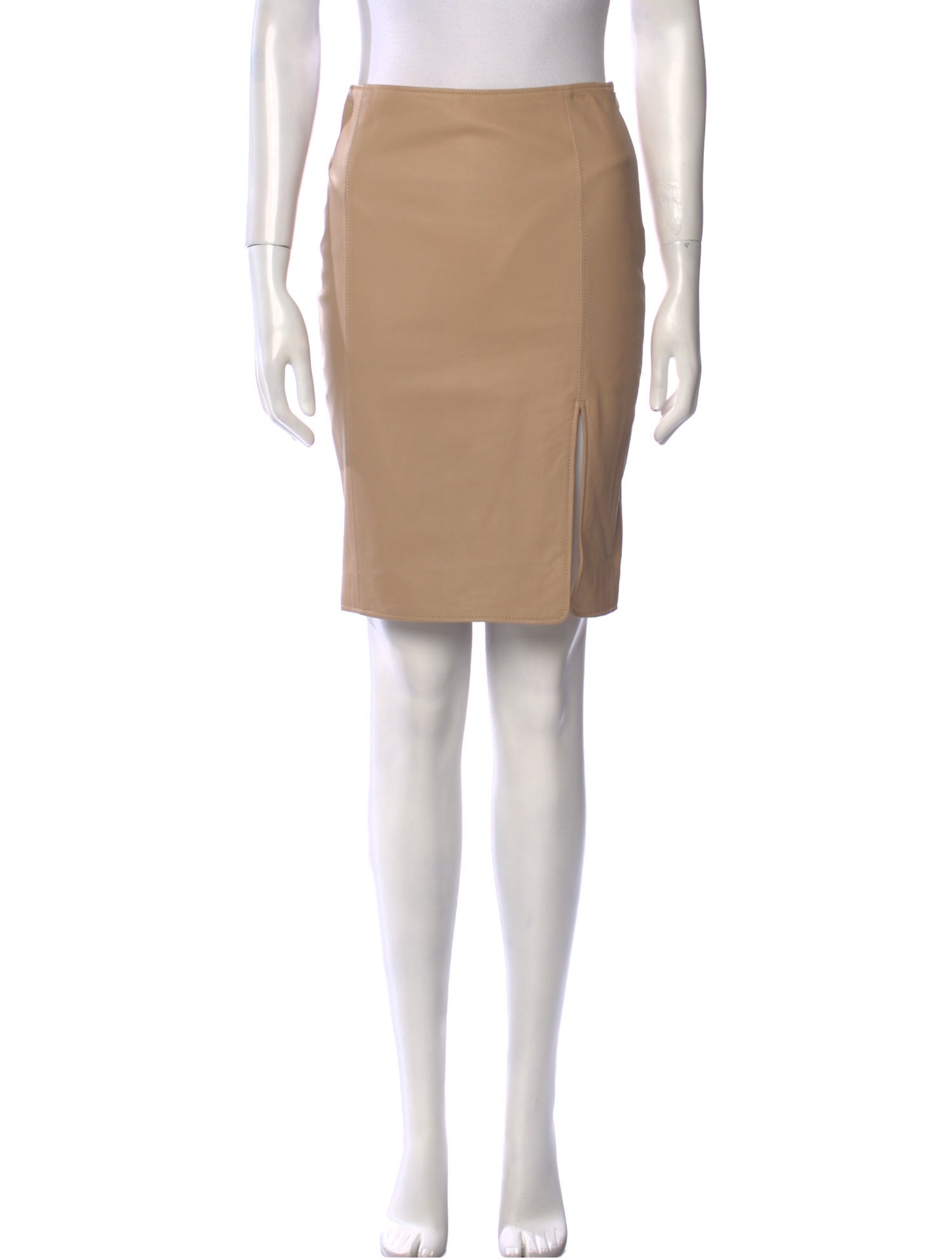 Jenni Kayne Leather Knee-Length Skirt