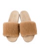 Jenni Kayne Fur Fur Trim Slides