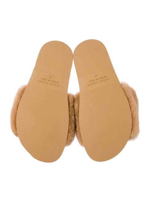 Jenni Kayne Fur Fur Trim Slides
