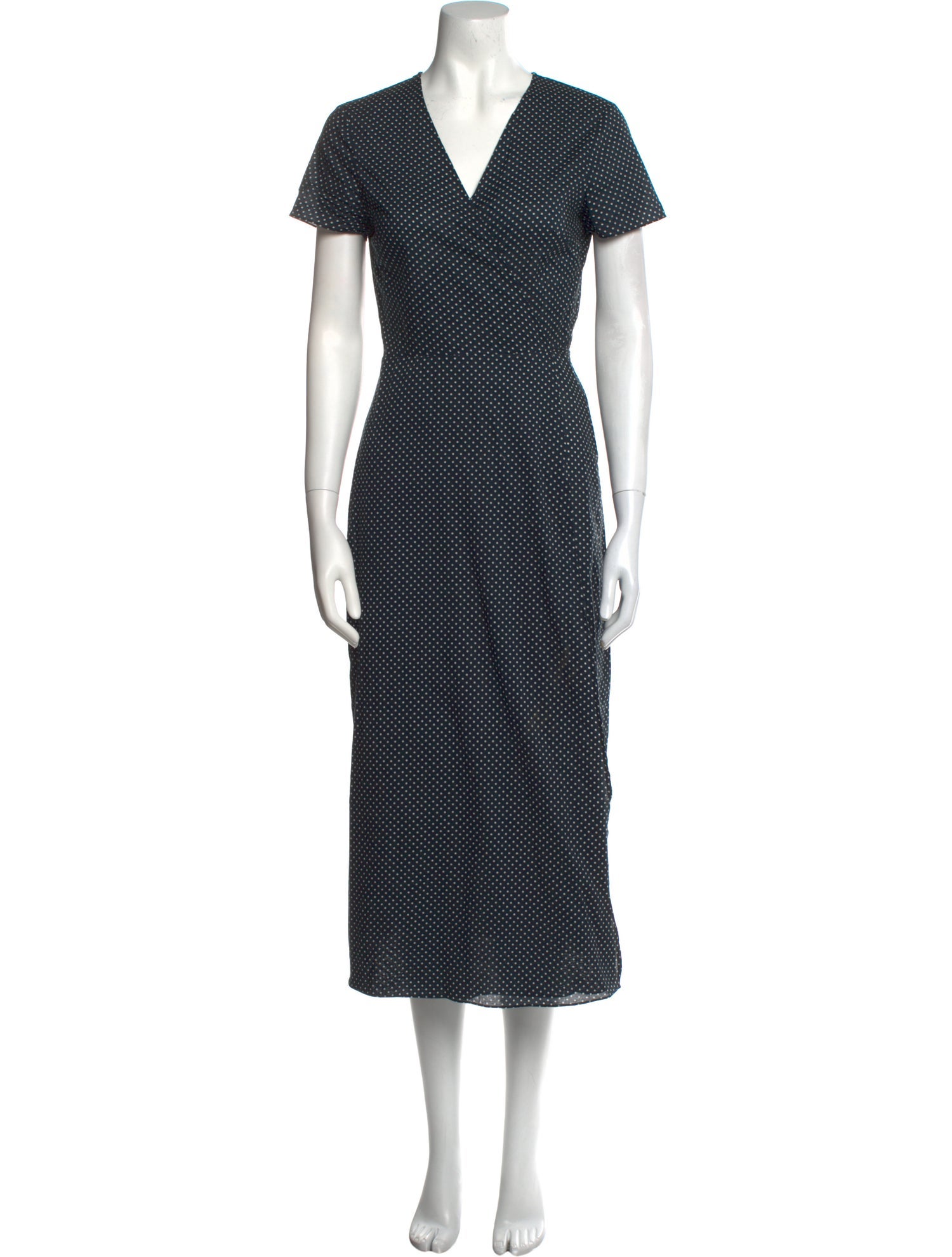 Jenni Kayne Polka Dot Print Midi Length Dress