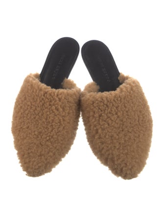 Jenni Kayne Shearling Fur Trim Mules