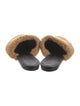 Jenni Kayne Shearling Fur Trim Mules