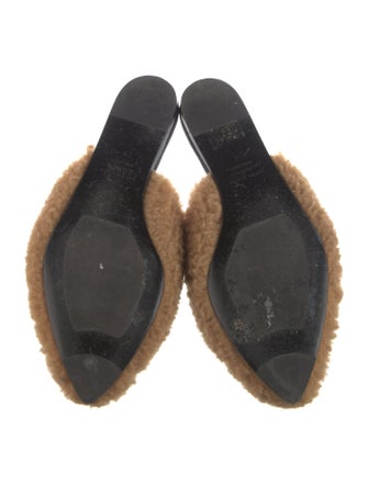Jenni Kayne Shearling Fur Trim Mules