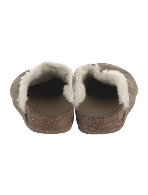 Jenni Kayne Suede Fur Trim Mules
