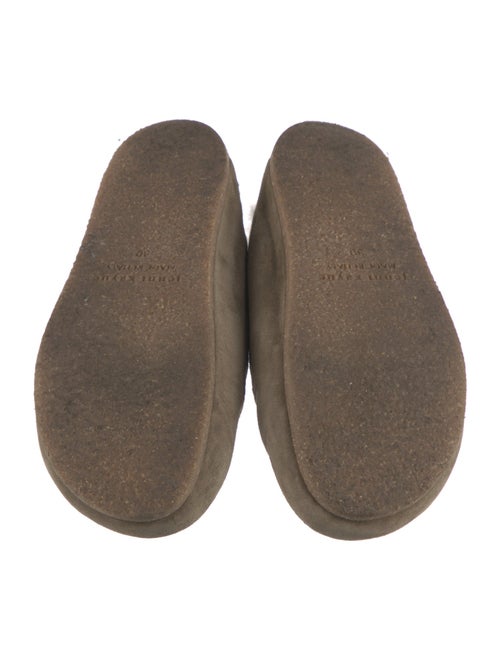 Jenni Kayne Suede Fur Trim Mules