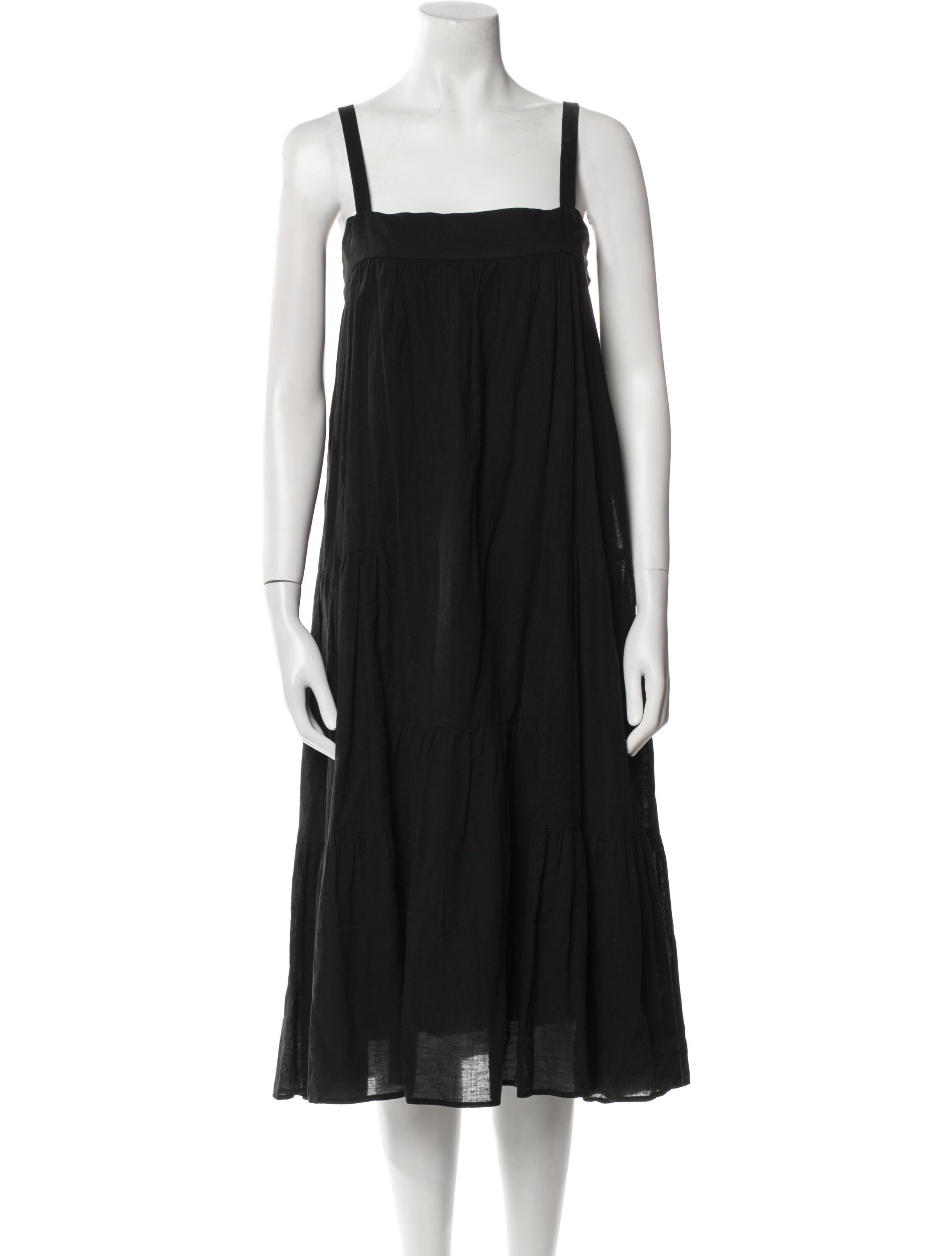 Jenni Kayne Square Neckline Midi Length Dress