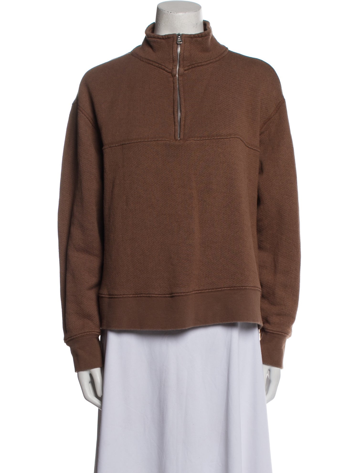 Jenni Kayne Mock Neck Long Sleeve Sweatshirt