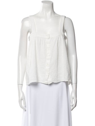 Jenni Kayne Square Neckline Sleeveless Crop Top