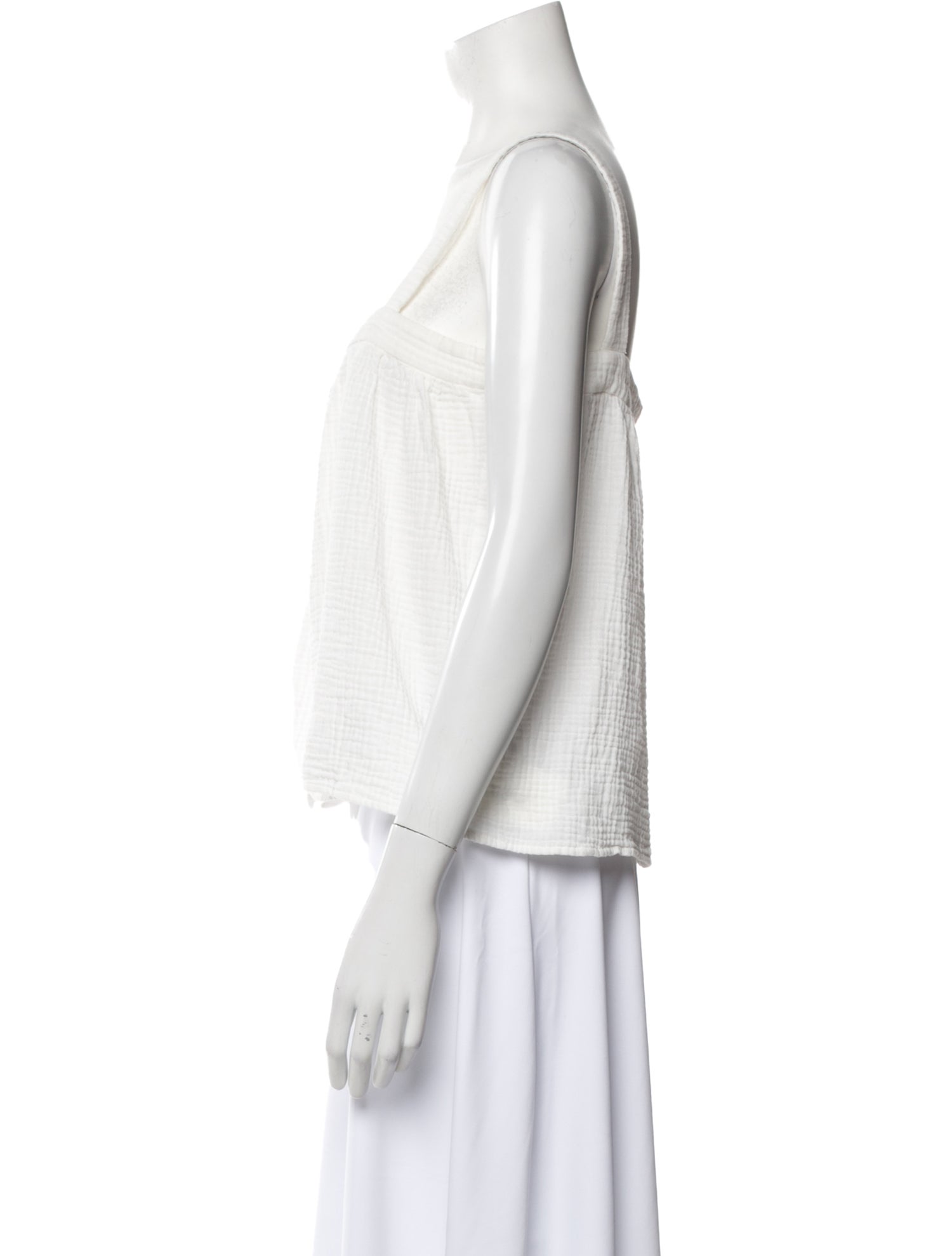 Jenni Kayne Square Neckline Sleeveless Crop Top