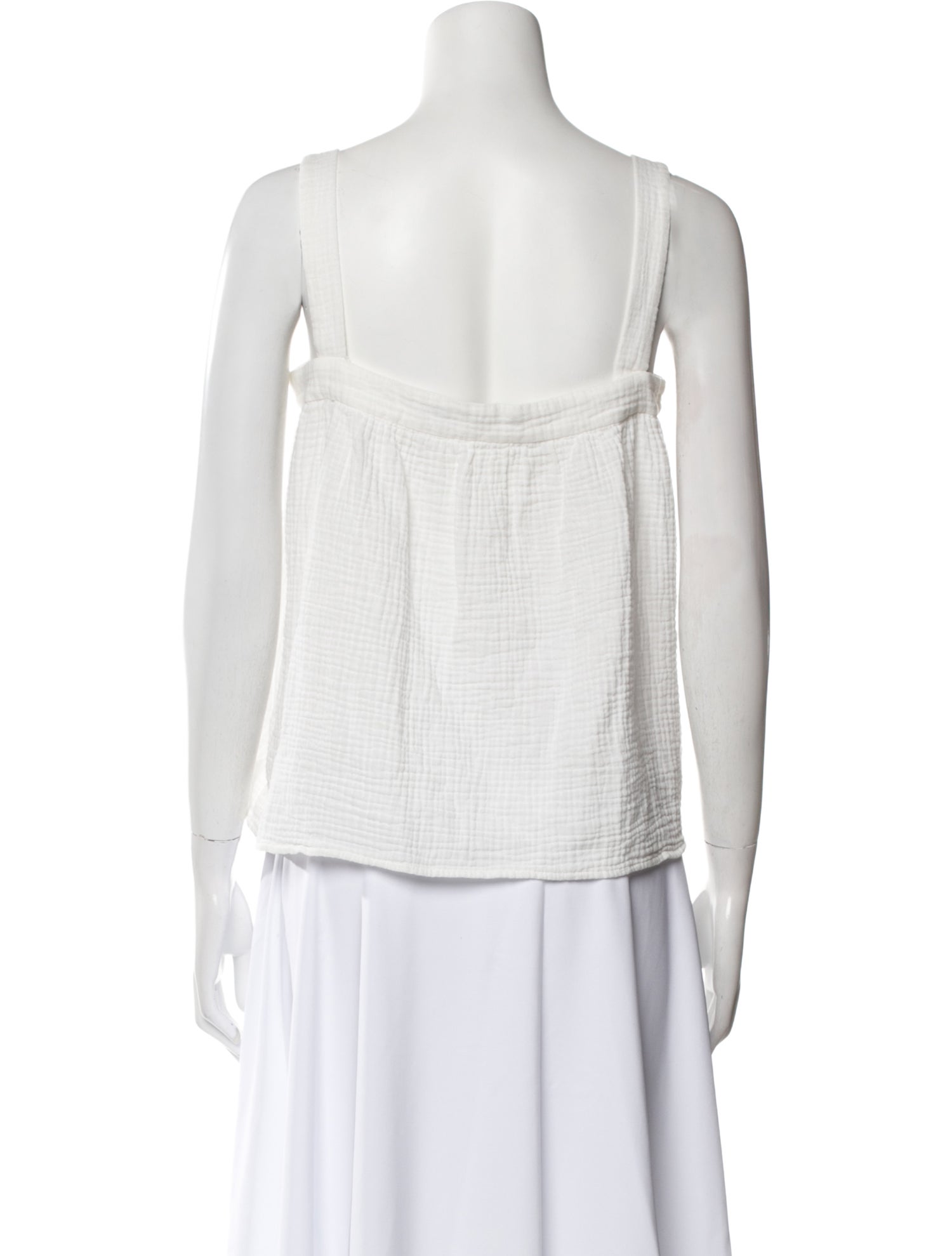 Jenni Kayne Square Neckline Sleeveless Crop Top