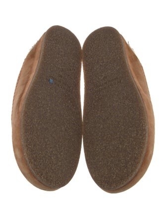 Jenni Kayne Suede Faux Fur Trim Mules