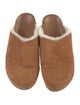Jenni Kayne Suede Fur Trim Mules
