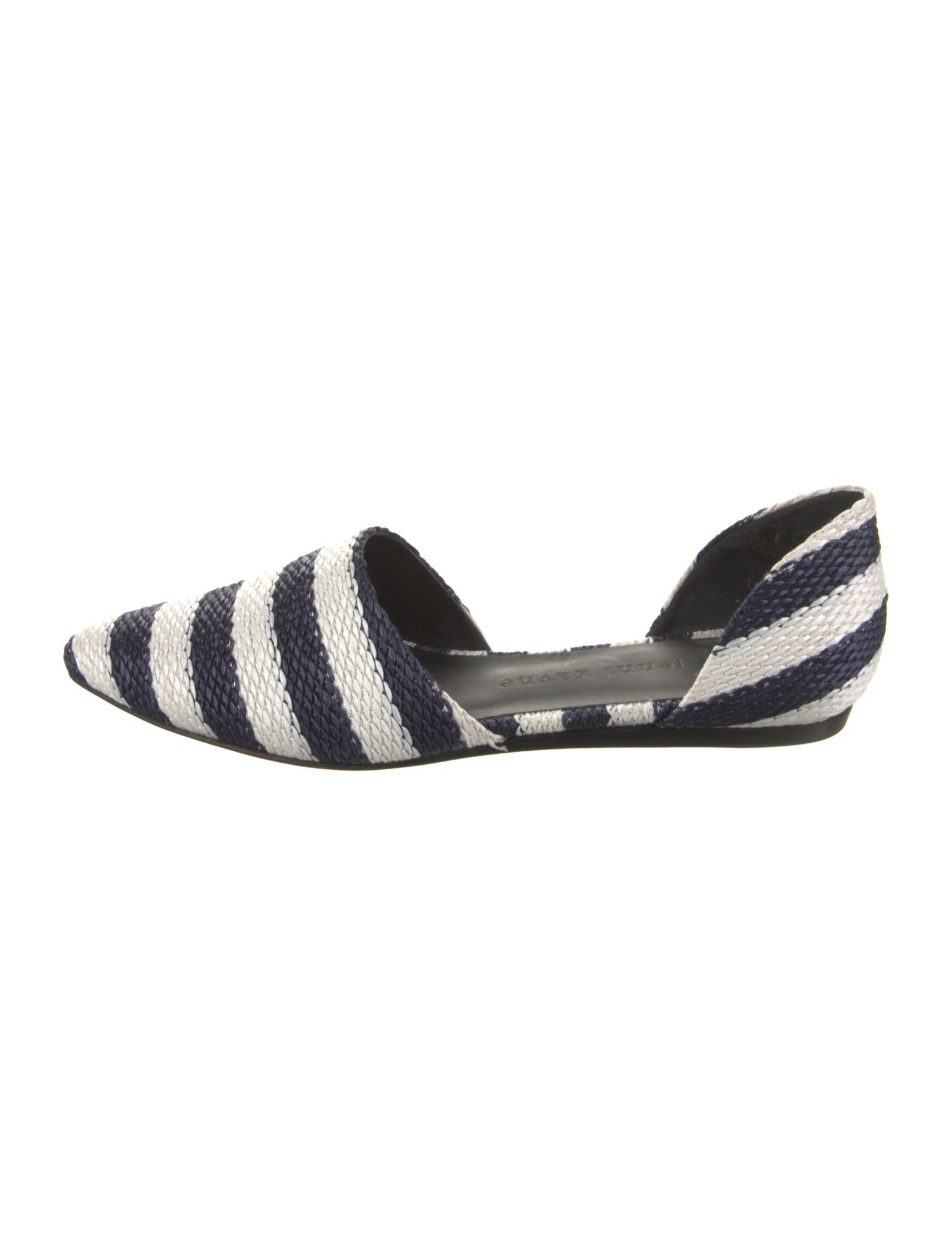 Jenni Kayne Raffia Striped D'Orsay Flats