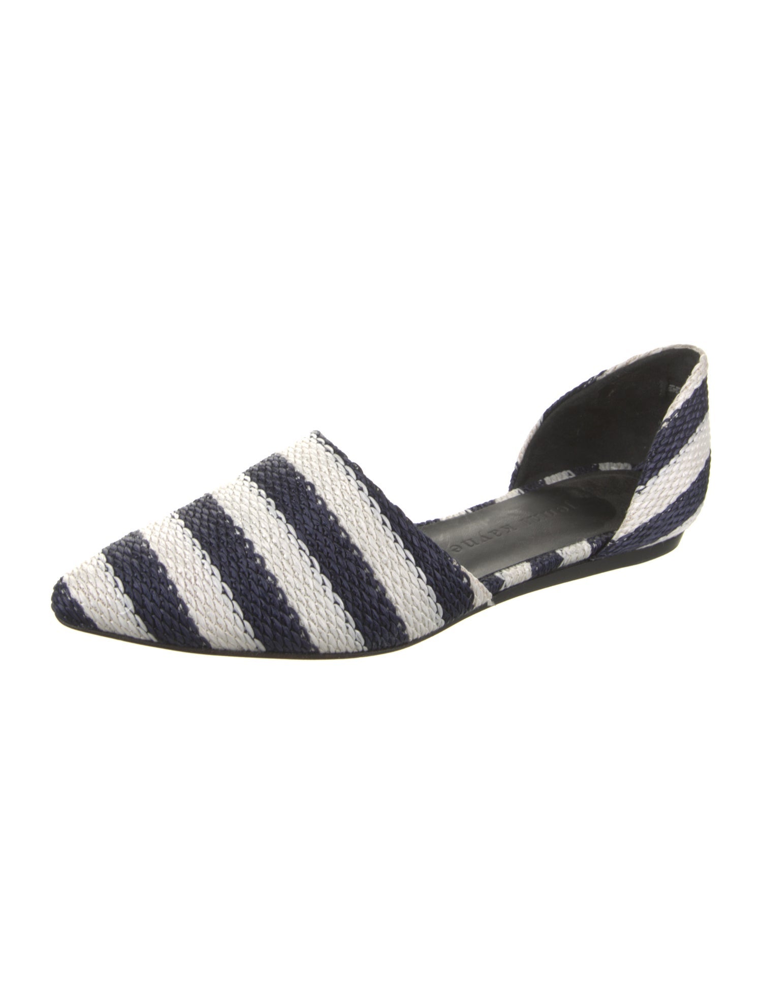 Jenni Kayne Raffia Striped D'Orsay Flats