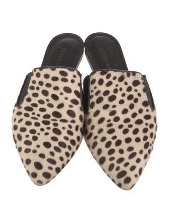 Jenni Kayne Ponyhair Animal Print Mules