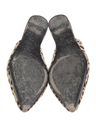 Jenni Kayne Ponyhair Animal Print Mules