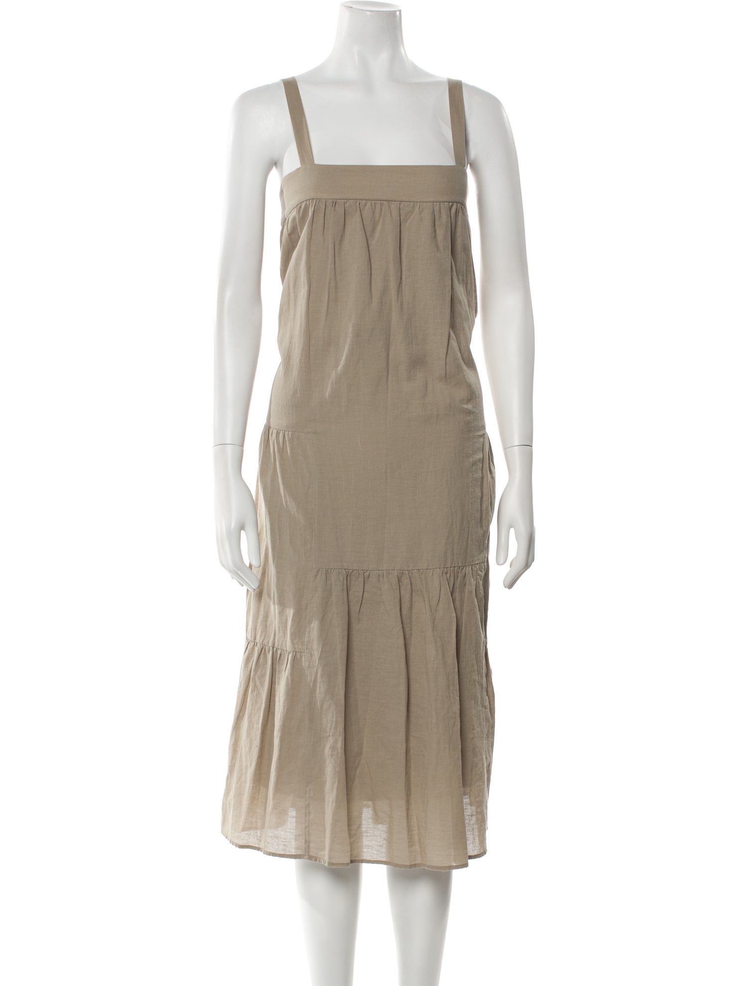 Jenni Kayne Square Neckline Midi Length Dress