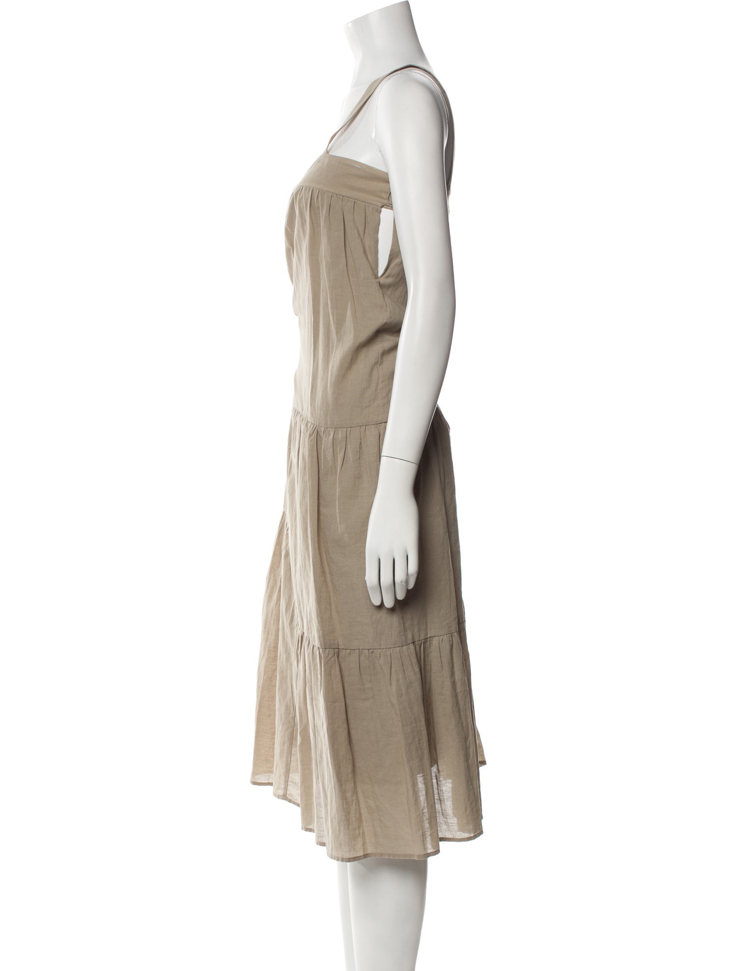 Jenni Kayne Square Neckline Midi Length Dress