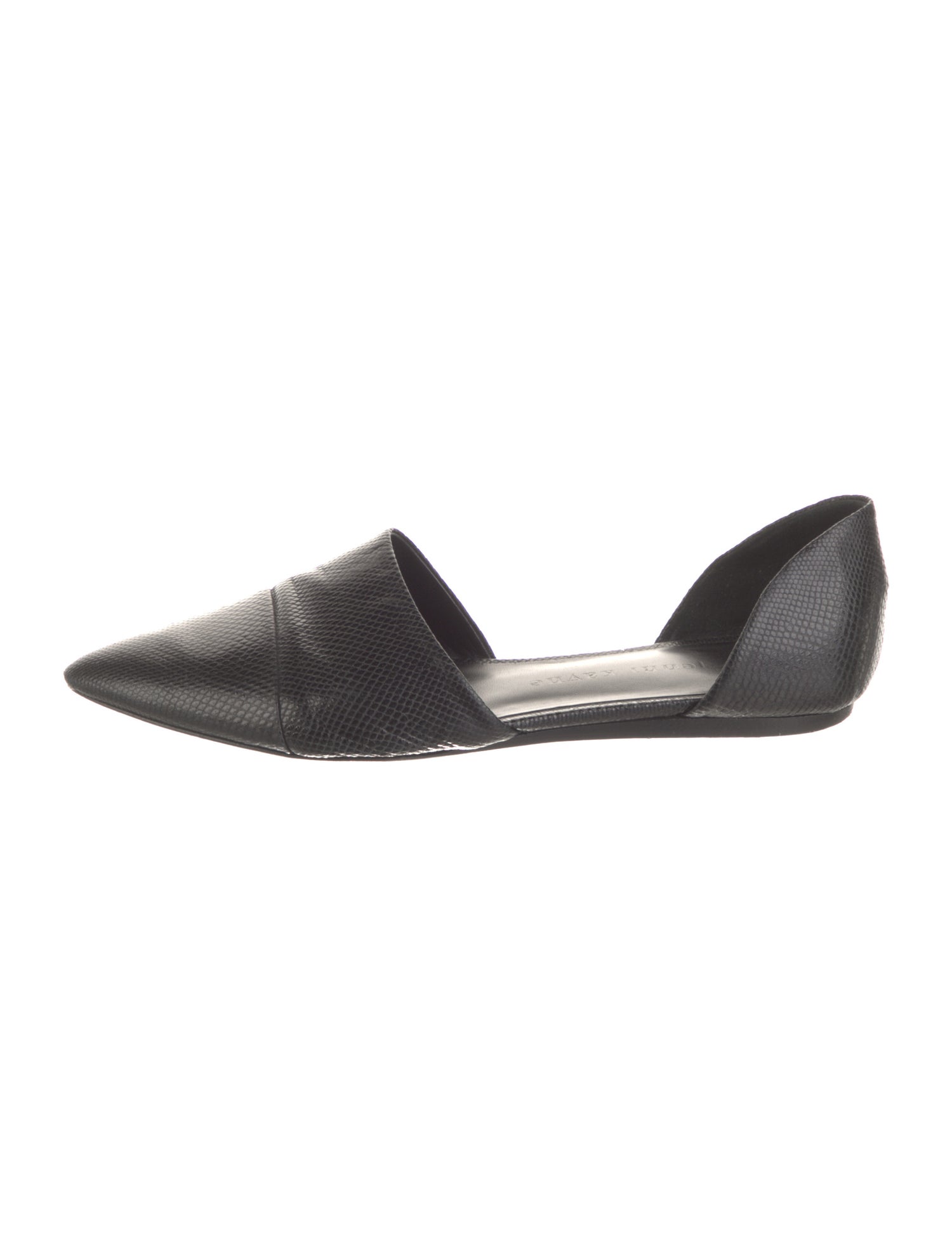 Jenni Kayne Embossed Leather D'Orsay Flats