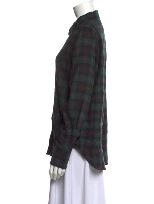 Jenni Kayne Plaid Print Long Sleeve Button-Up Top