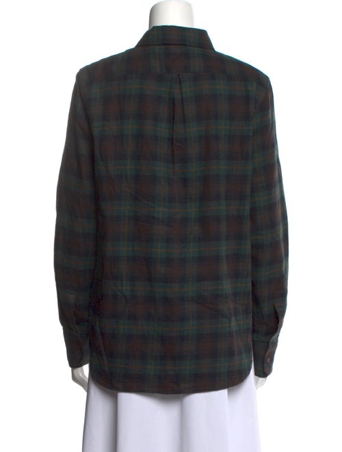 Jenni Kayne Plaid Print Long Sleeve Button-Up Top