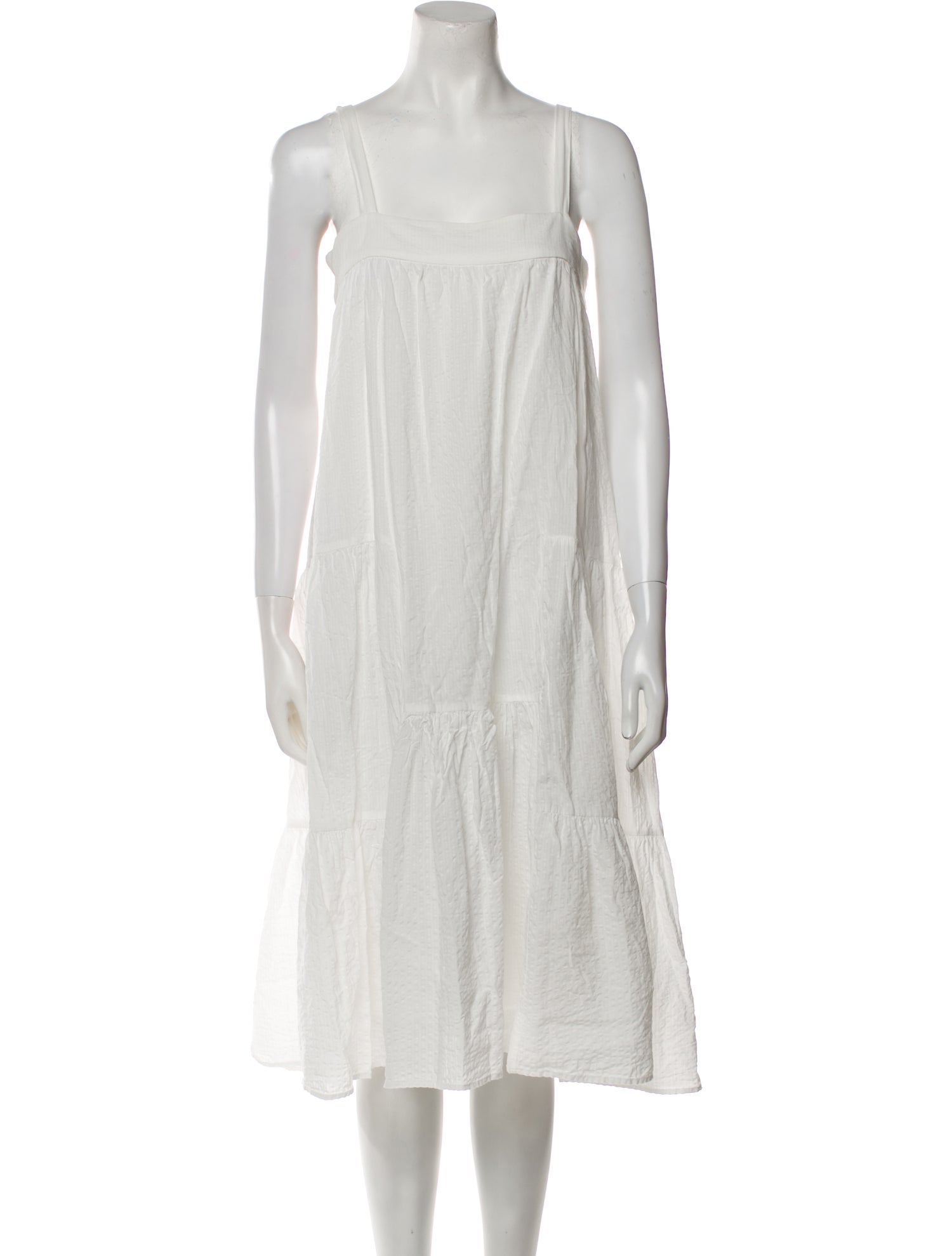 Jenni Kayne Square Neckline Midi Length Dress