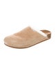 Jenni Kayne Suede Fur Trim Mules