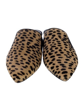 Jenni Kayne Ponyhair Animal Print Mules