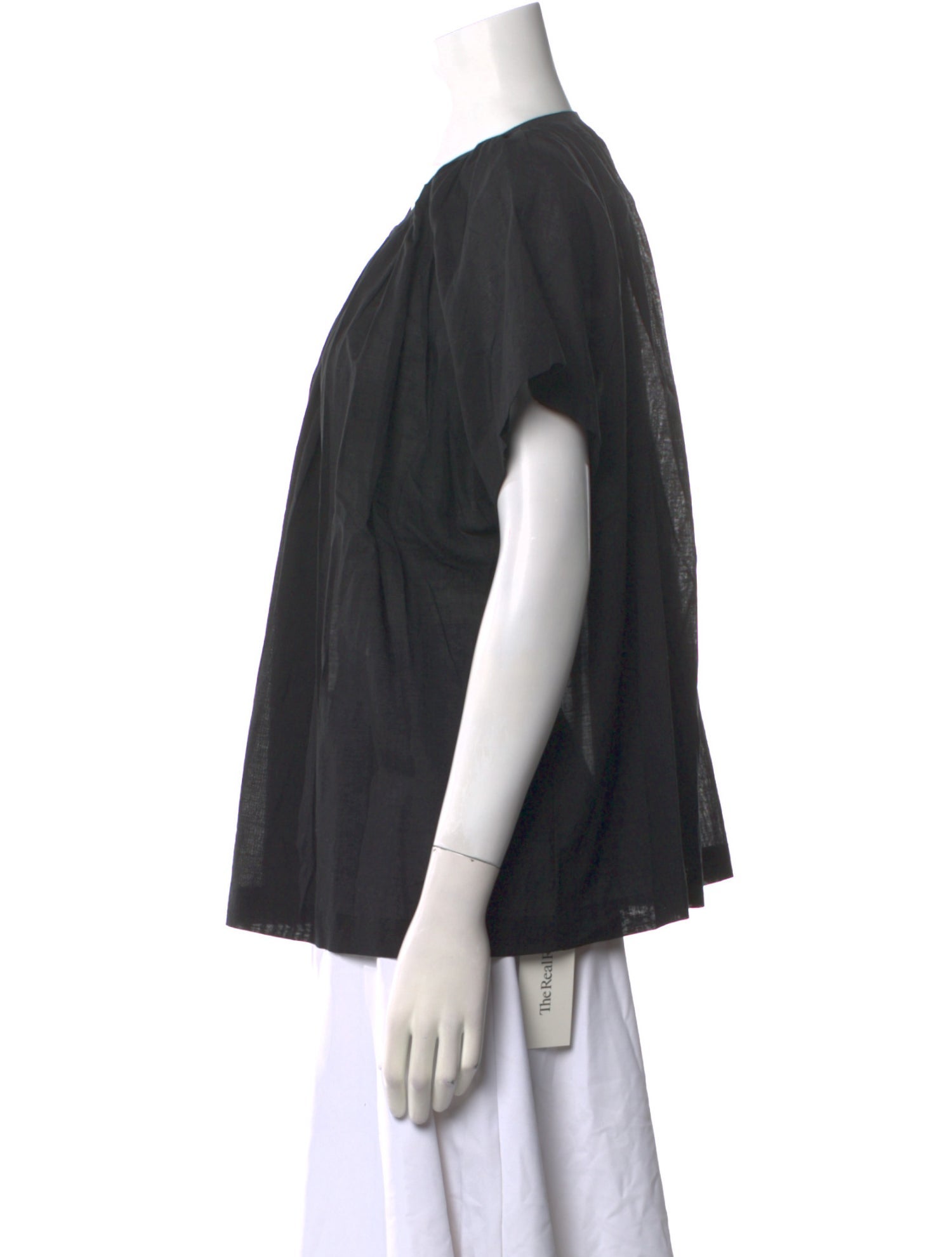 Jenni Kayne Scoop Neck Short Sleeve Button-Up Top