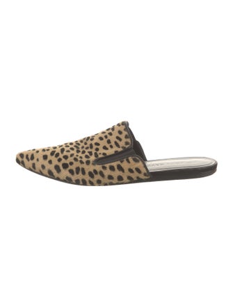 Jenni Kayne Ponyhair Animal Print Mules