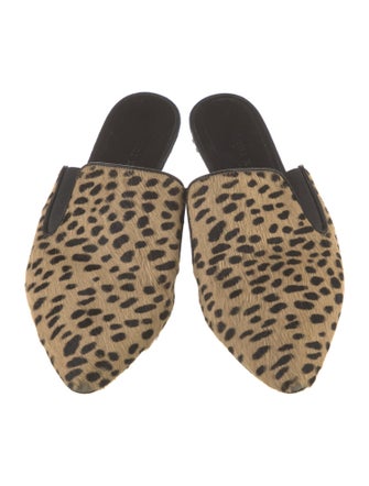 Jenni Kayne Ponyhair Animal Print Mules