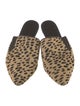 Jenni Kayne Ponyhair Animal Print Mules