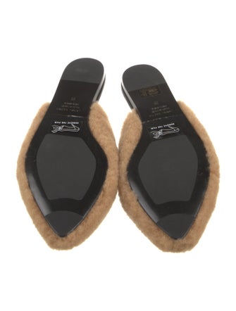 Jenni Kayne Shearling Fur Trim Mules