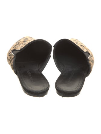 Jenni Kayne Ponyhair Animal Print Mules