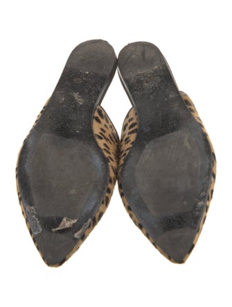 Jenni Kayne Ponyhair Animal Print Mules